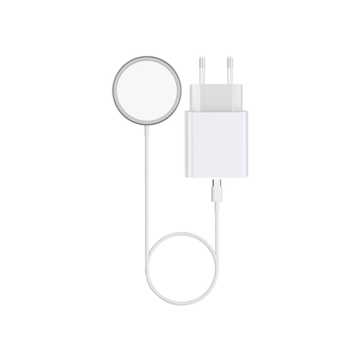 Iphone 12 KSIX Apple-compatible Ақ желілік зарядтау құрылғысы