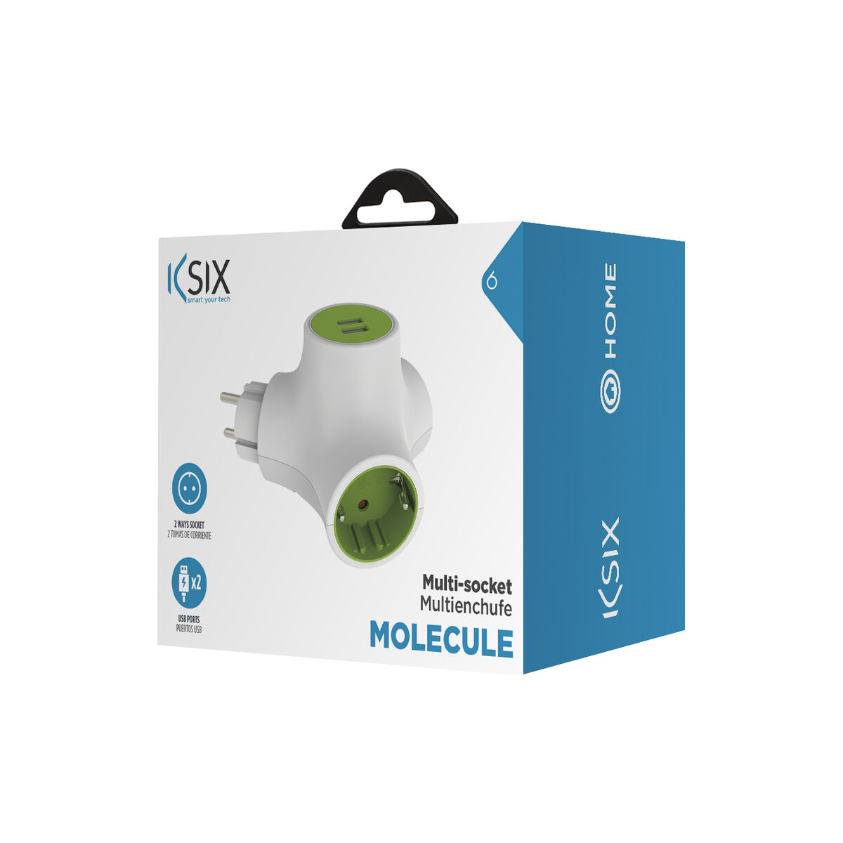 Розетка KSIX MOLECULE 2 TOMAS-2