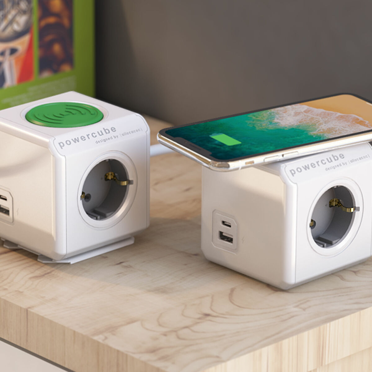 Socket outlet unit, 3 positions, without Allocacoc switch-5