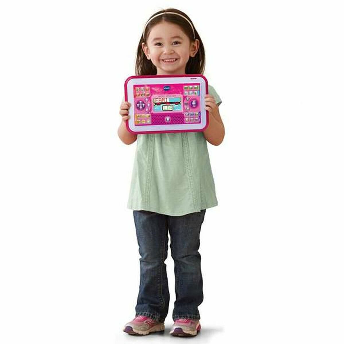 Игрушечный компьютер Vtech Little App ES 18 x 26 x 4 cm Розовый-2