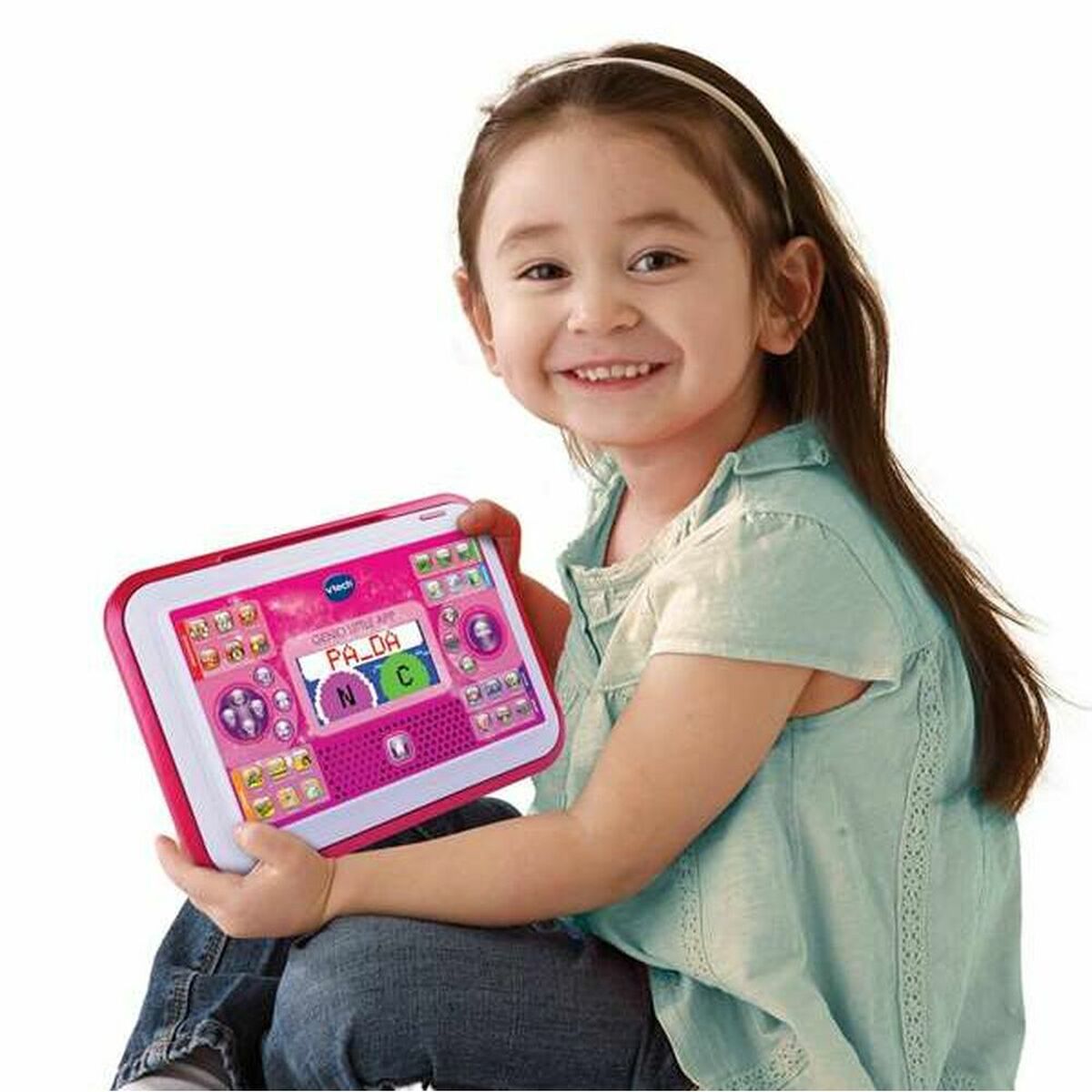 Игрушечный компьютер Vtech Little App ES 18 x 26 x 4 cm Розовый-3