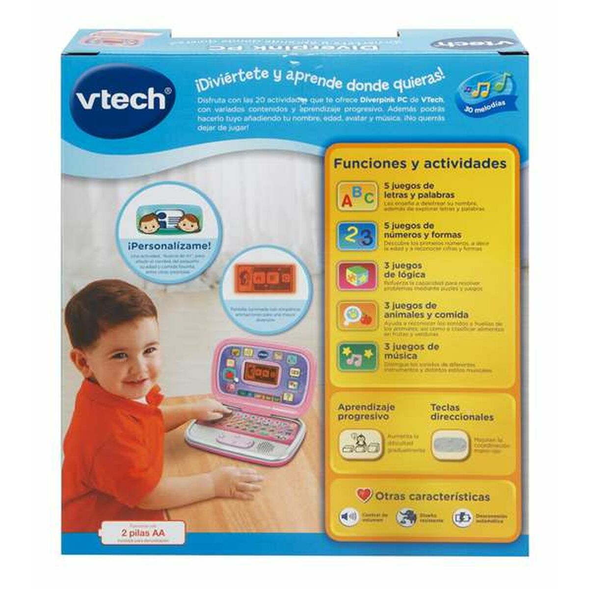 Игрушечный компьютер Vtech Diverpink PC ES 24 x 16 x 6 cm-3