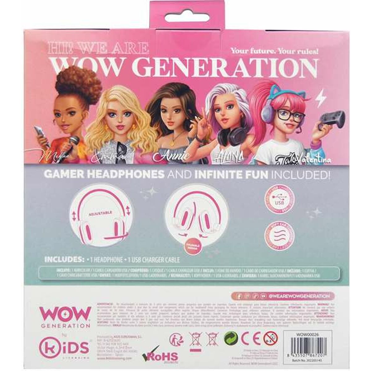 Bluetooth Kopfhörer Wow Generation 26 x 22 x 6,5 cm-5