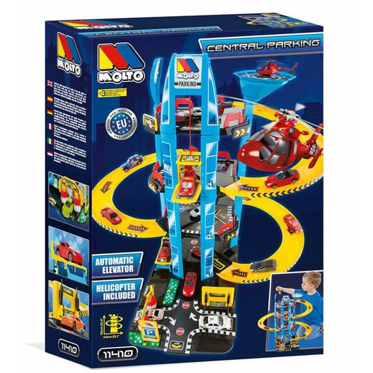 Parking garage with Moltó cars 61 x 57 x 56 cm-2