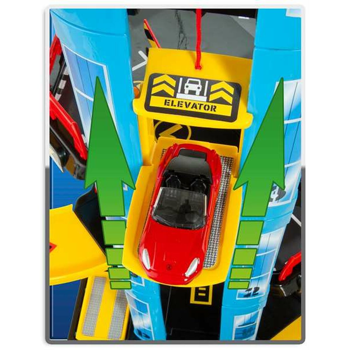 Parking garage with Moltó cars 61 x 57 x 56 cm-6