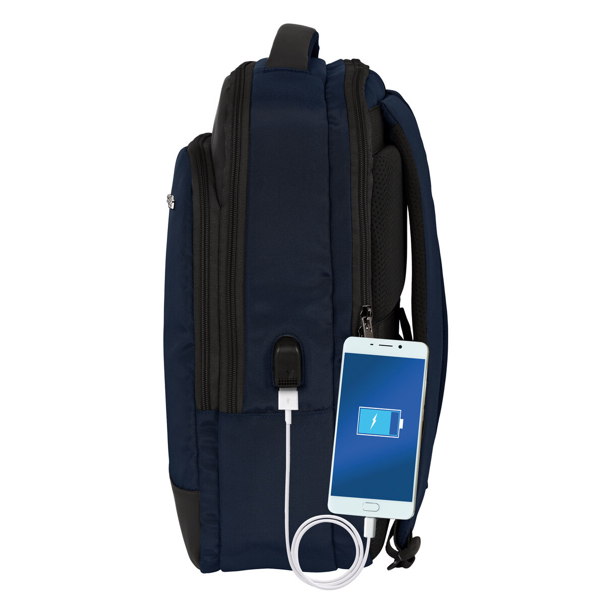 Рюкзак для ноутбука и планшета с USB-выходом Safta Business Темно-синий (29 x 44 x 15 cm)-5