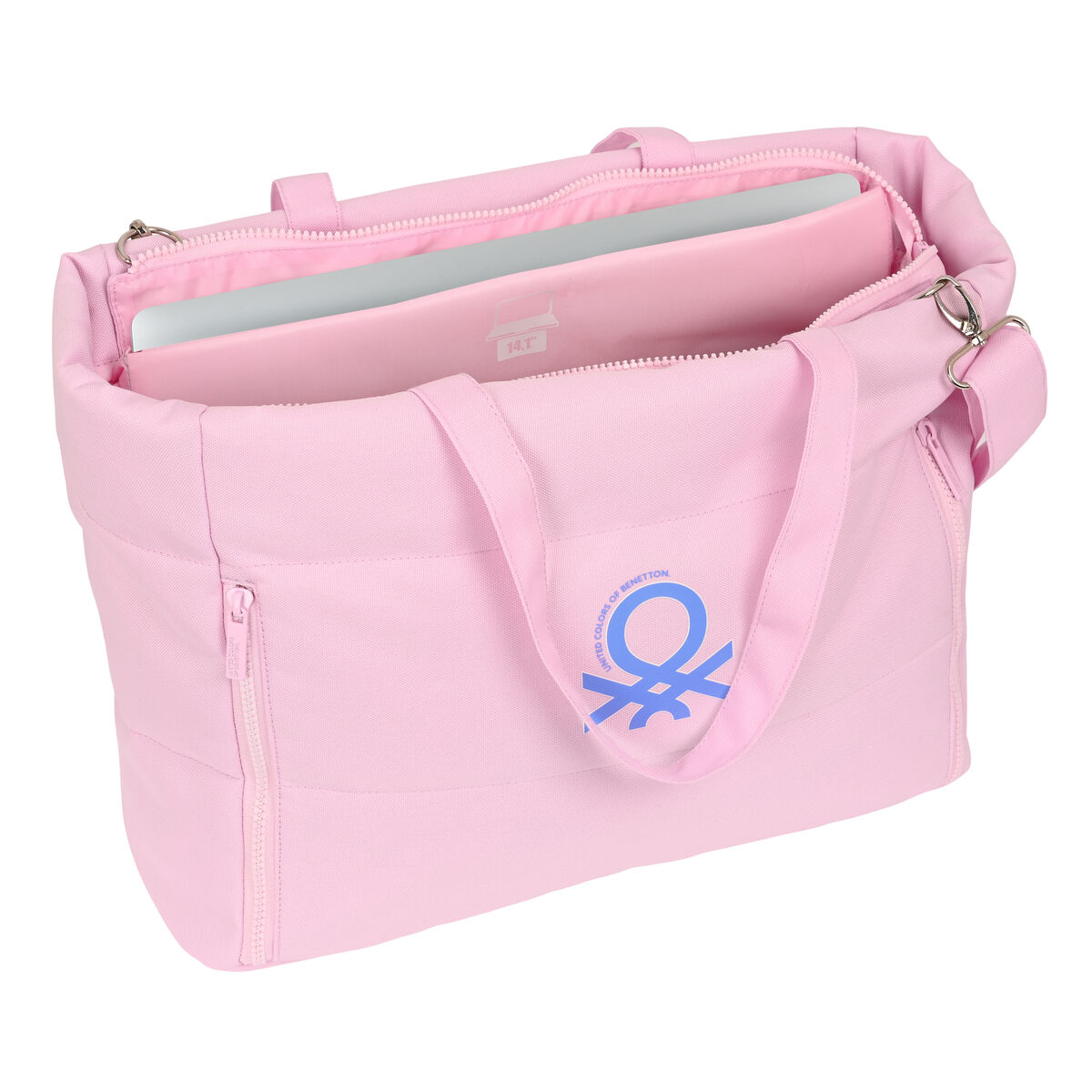 Чемодан для ноутбука Benetton Pink Светло Pозовый (54 x 31 x 17 cm)-4