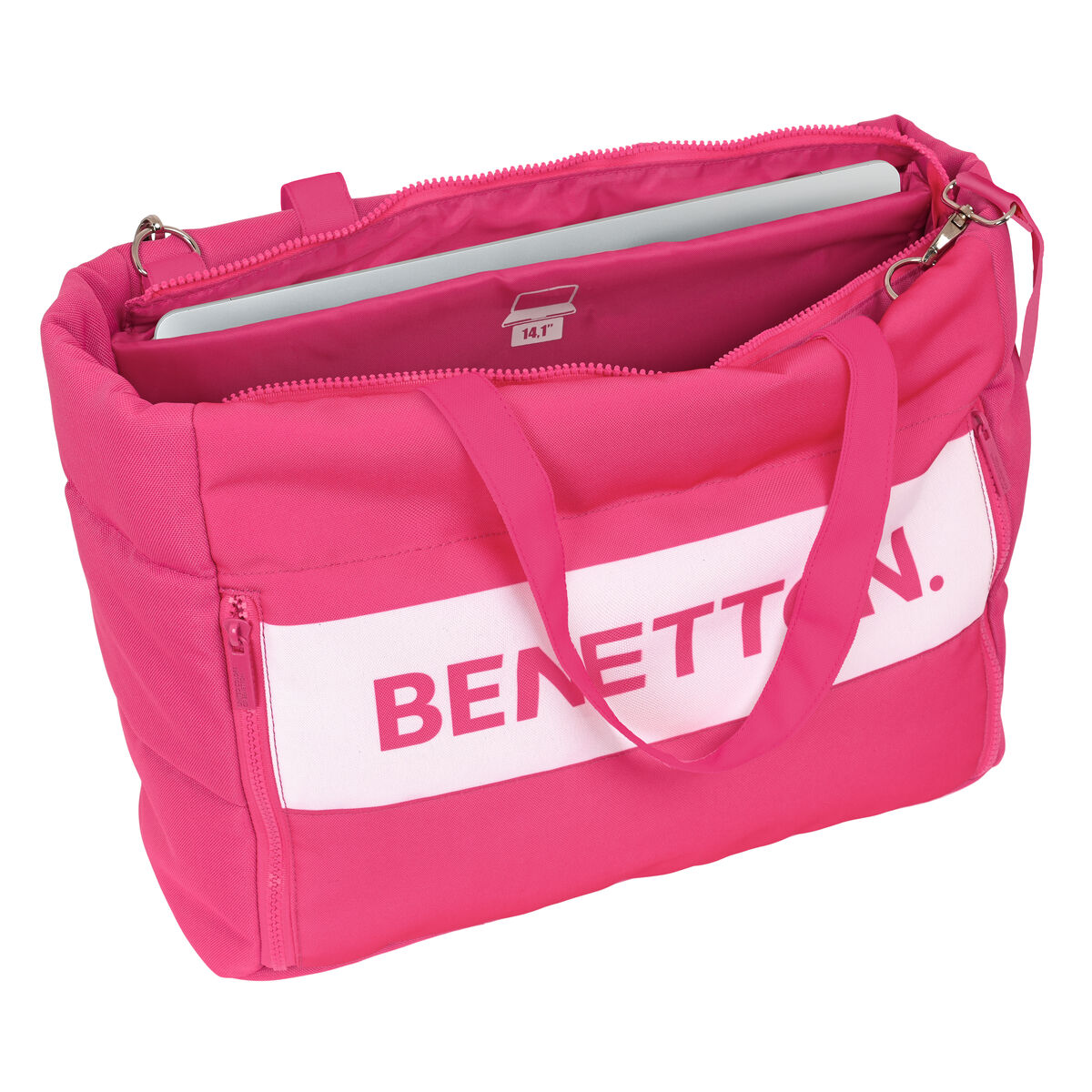 Чемодан для ноутбука Benetton Raspberry Фуксия (54 x 31 x 17 cm)-3