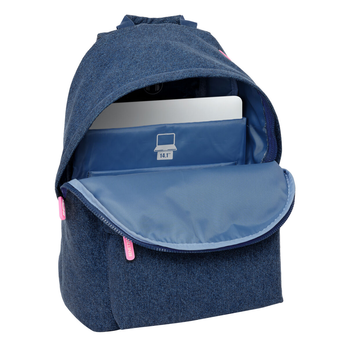 Рюкзак для ноутбука Benetton Denim Синий 31 x 41 x 16 cm-4