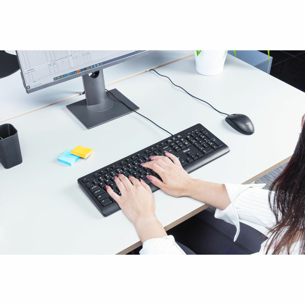 Клавиатура Trust TK-150 Испанская Qwerty Чёрный-2