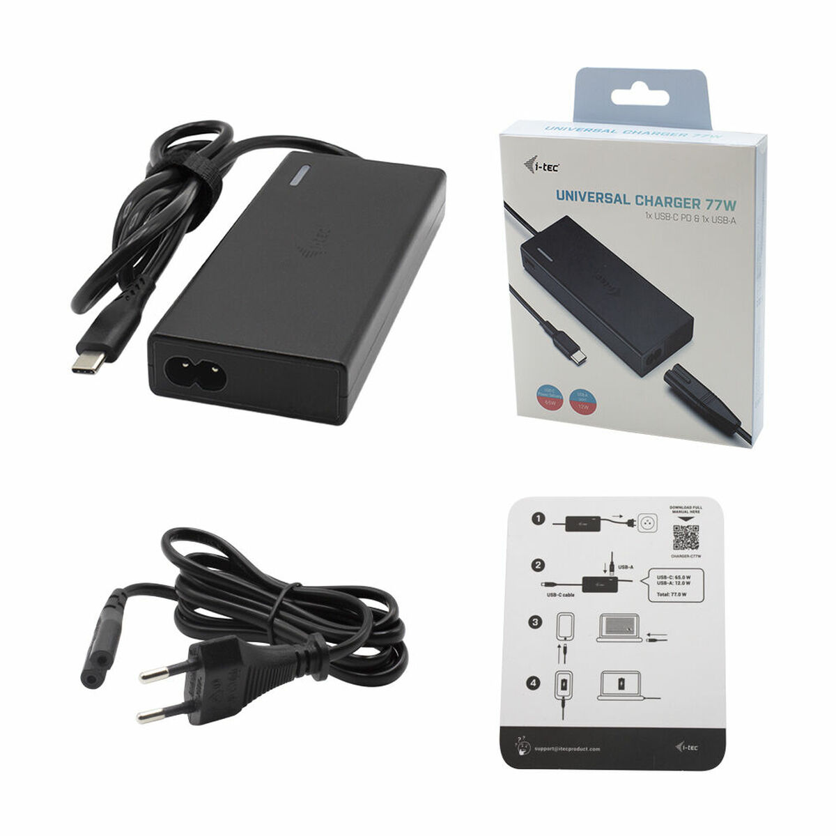 Зарядное устройство для ноутбука i-Tec CHARGER-C77W-2