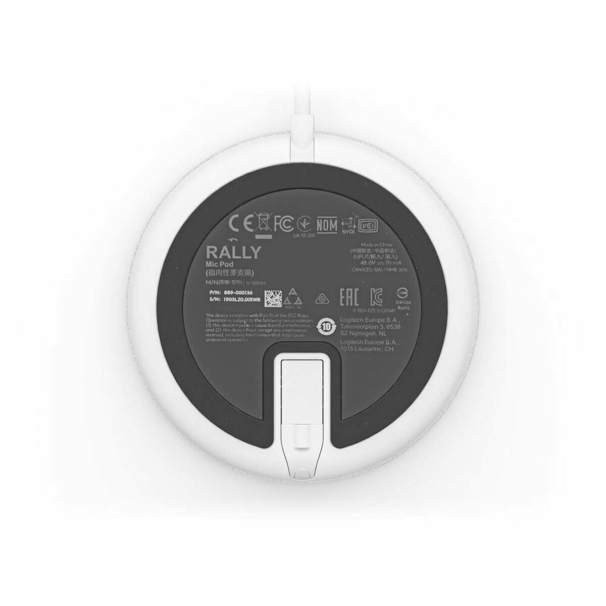 Микрофон Logitech 952-000038           Белый-4