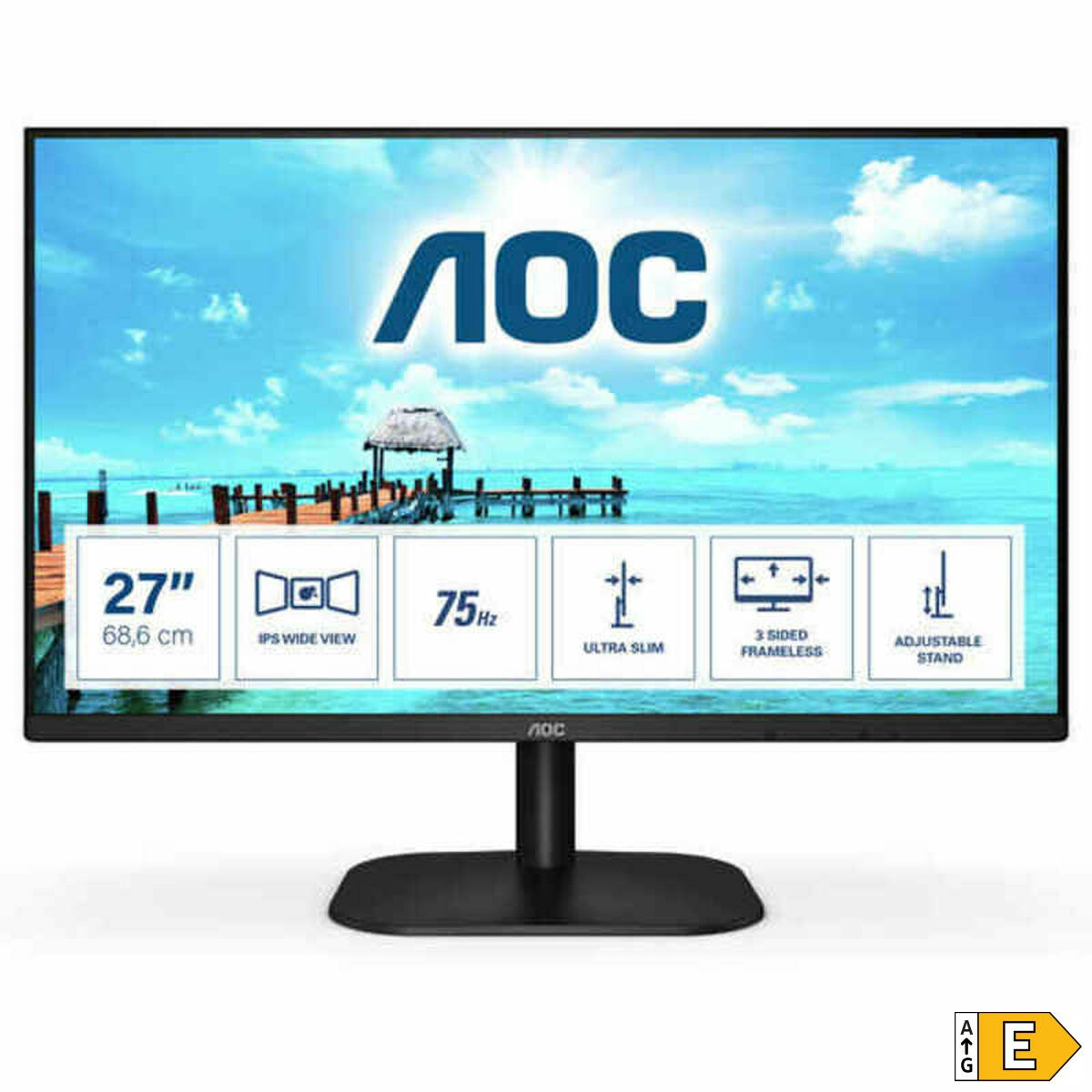 Монитор AOC 27B2H 27 LCD LED IPS Flicker free 75 Hz-2