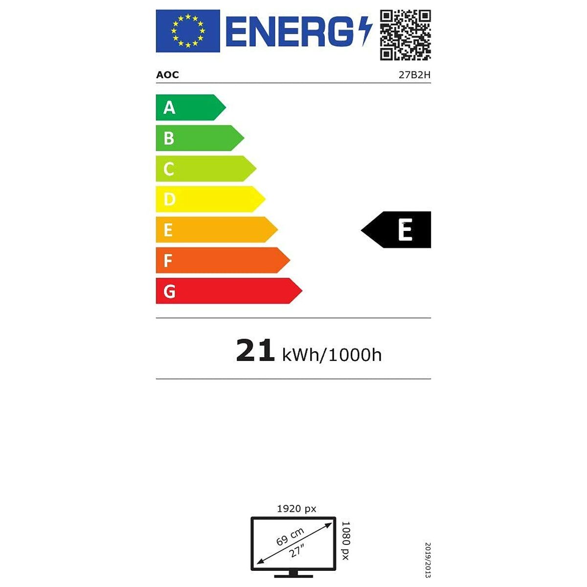Монитор AOC 27B2H 27 LCD LED IPS Flicker free 75 Hz-4