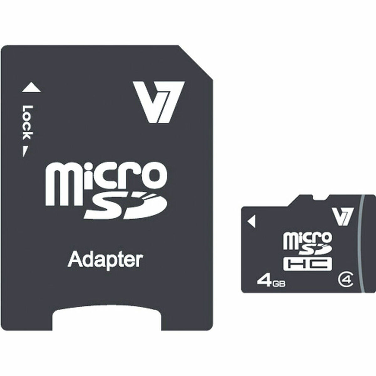 Карта памяти микро SD V7 VAMSDH4GCL4R-2E 4GB 4 Гб-2