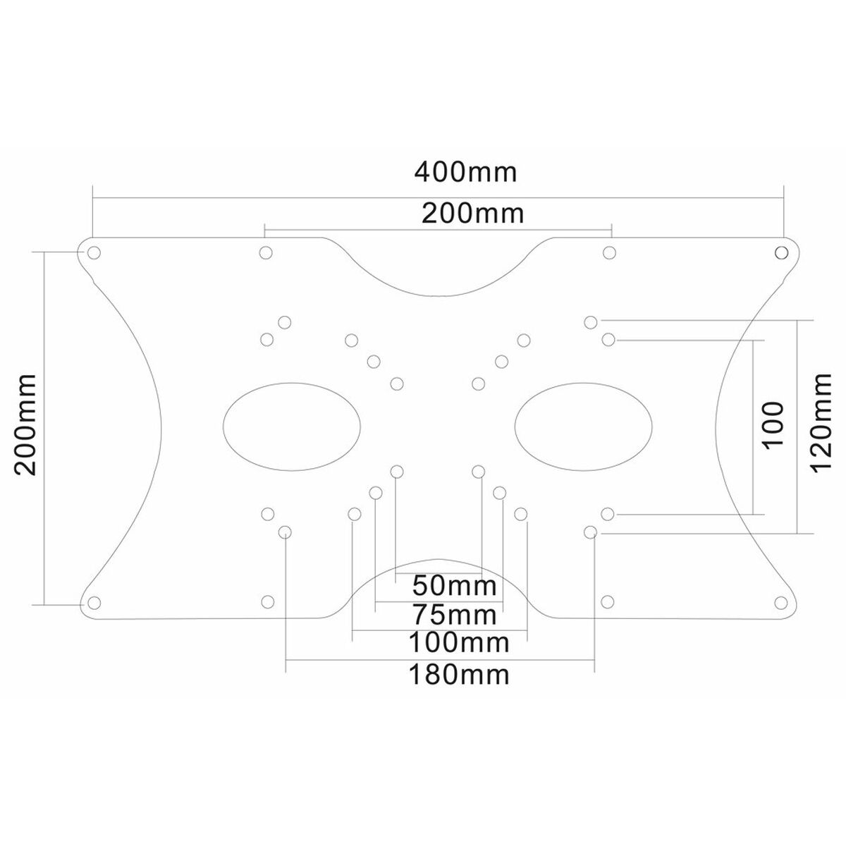 Пластина настенной розетки Neomounts FPMA-VESA400 35 kg-3