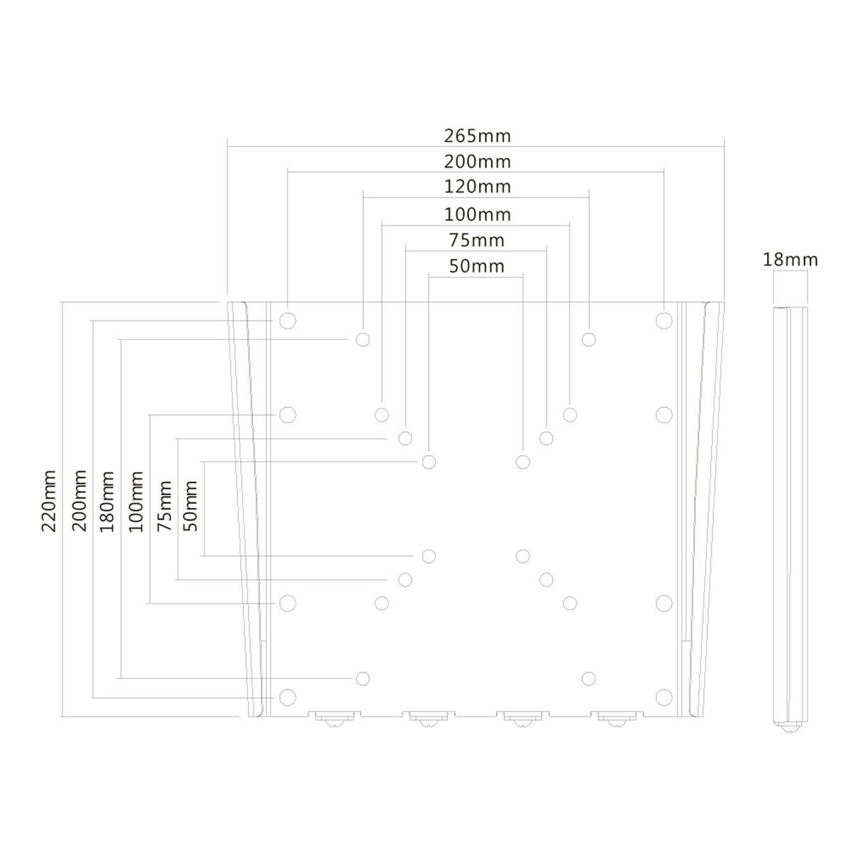 Фиксированная подставка для ТВ Neomounts FPMA-W110BLACK 10 40 35 kg-2