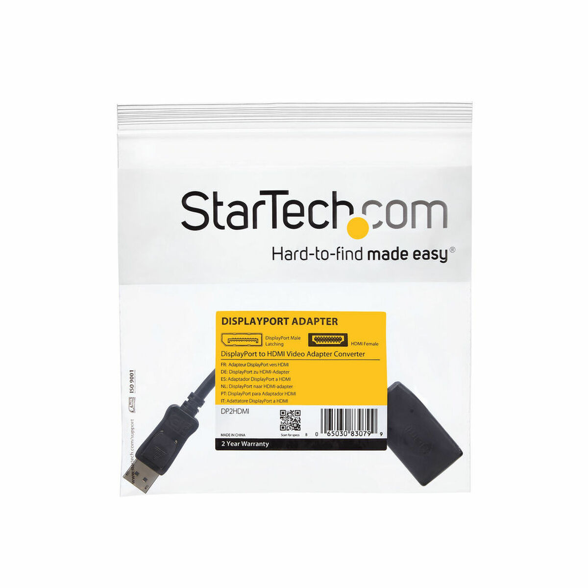 DisplayPort Adapter on HDMI Startech DP2HDMI Black-2