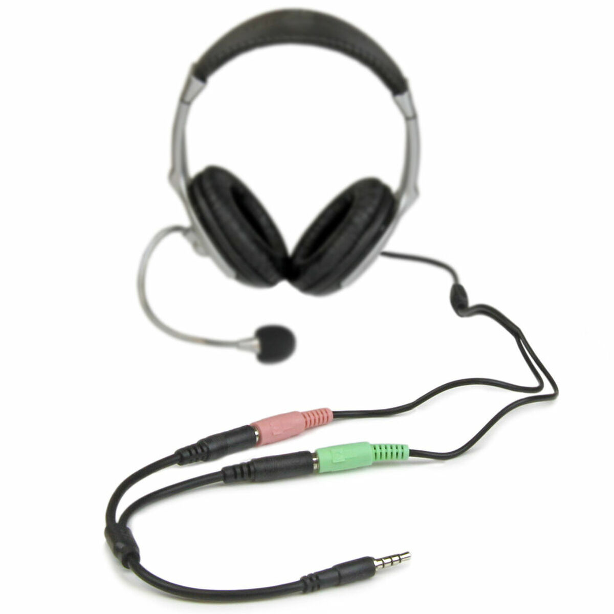 Audio plug 3.5mm Startech MUYHSMFF Black 0.2m-3