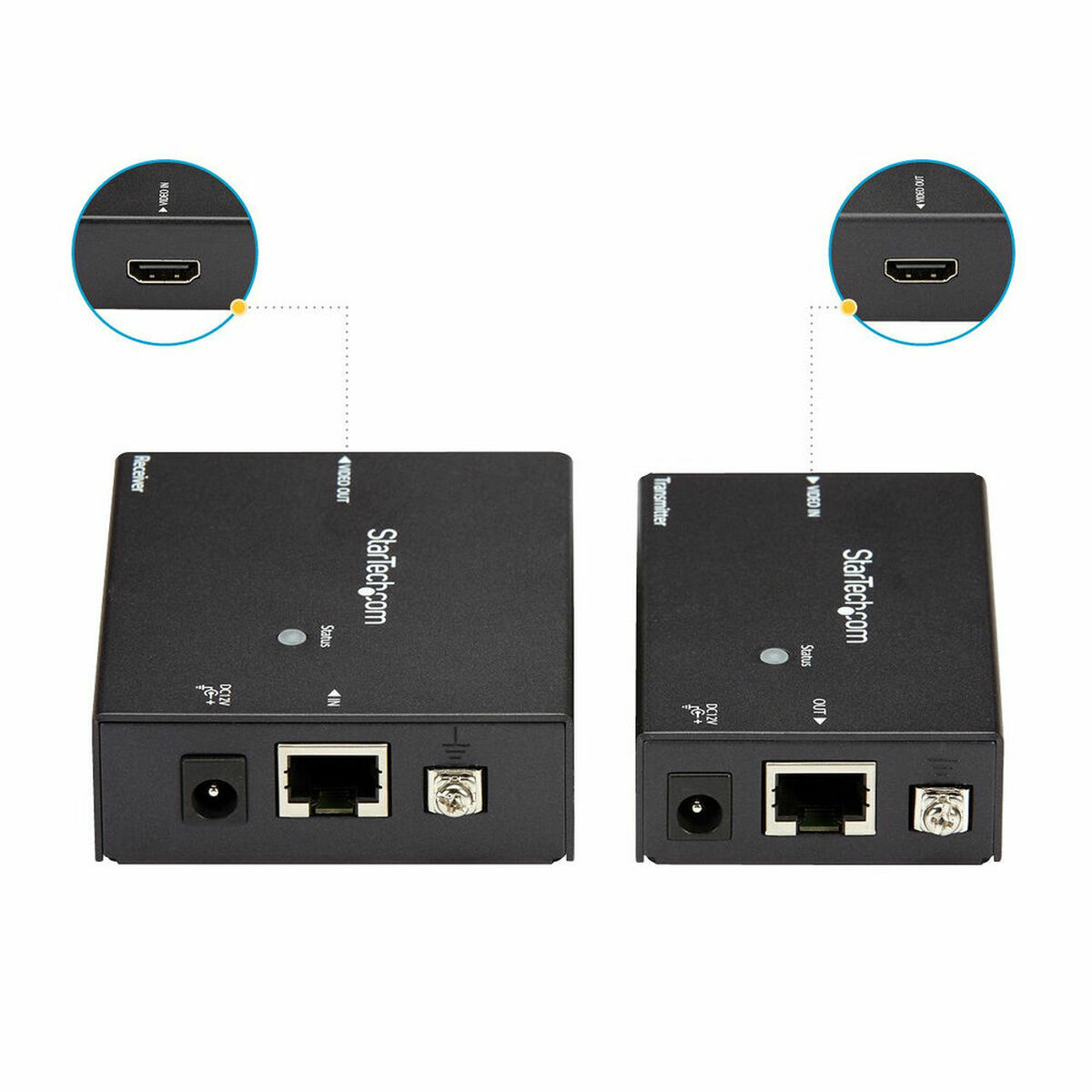 Startech adapter ST121HDBTE HDMI RJ-45-3