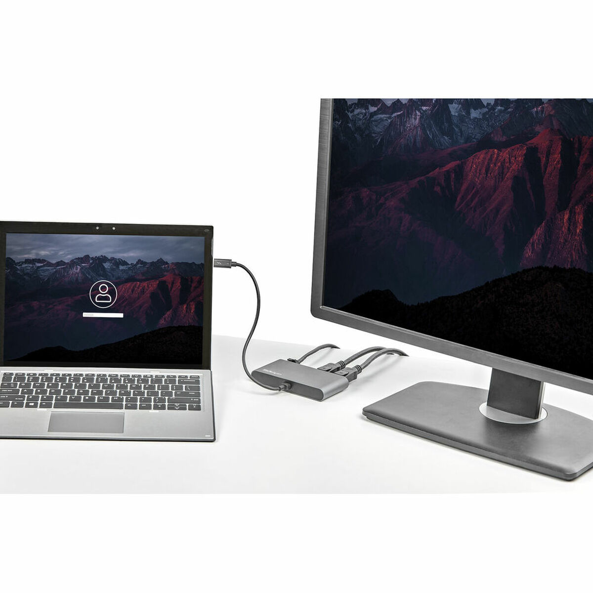 Докстанция Startech TB3DKM2DPL 4K Ultra HD Серый-2
