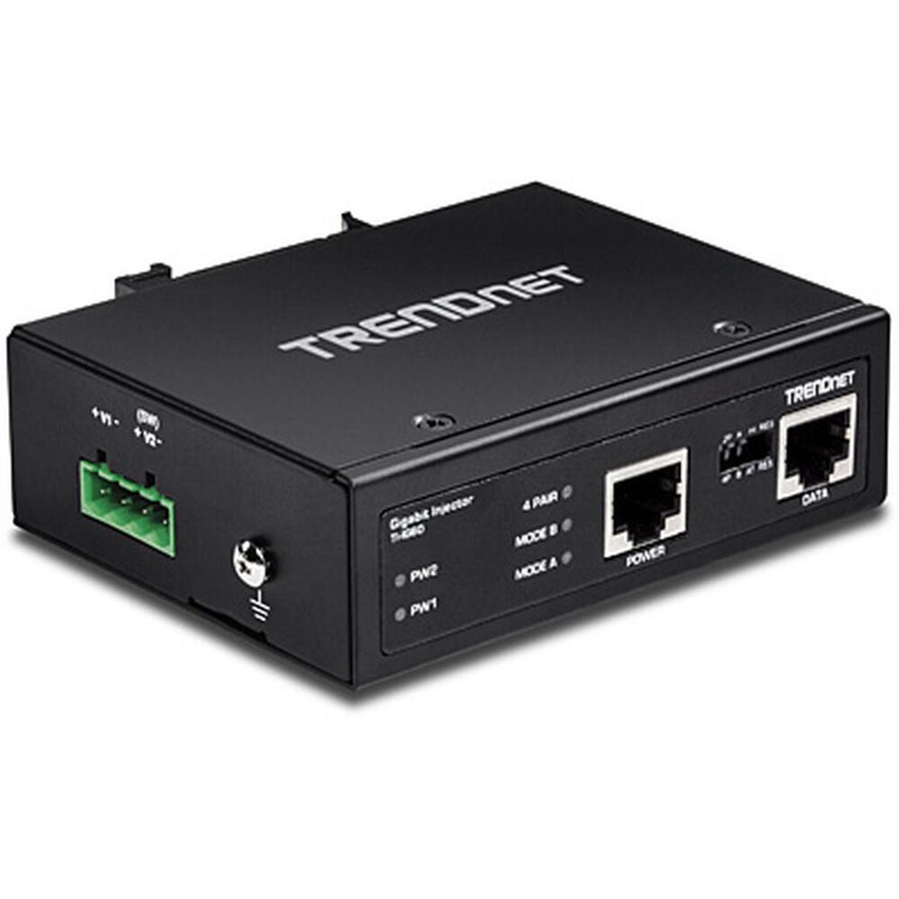 PoE Trendnet Injector TI-IG60 1000 Mbit/s Black