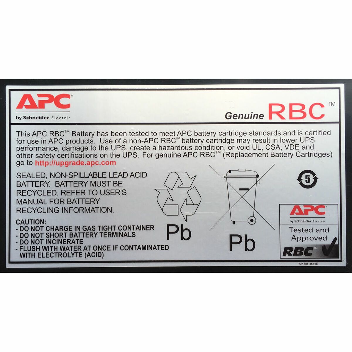 Аккумулятор для Система бесперебойного питания APC RBC6 Сменные части 24 V-2