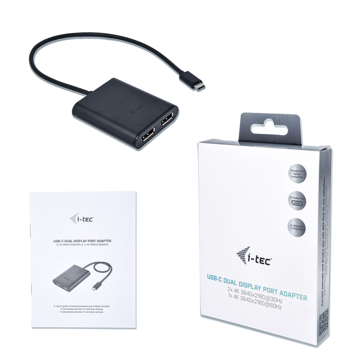 USB-C-адаптер i-Tec C31DUAL4KDP          Thunderbolt 3-3