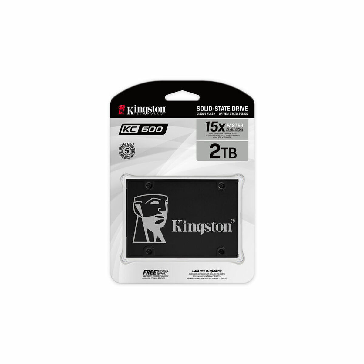 Disco rígido do Kingston SKC600/2048G 2 TB 2 TB SSD-2