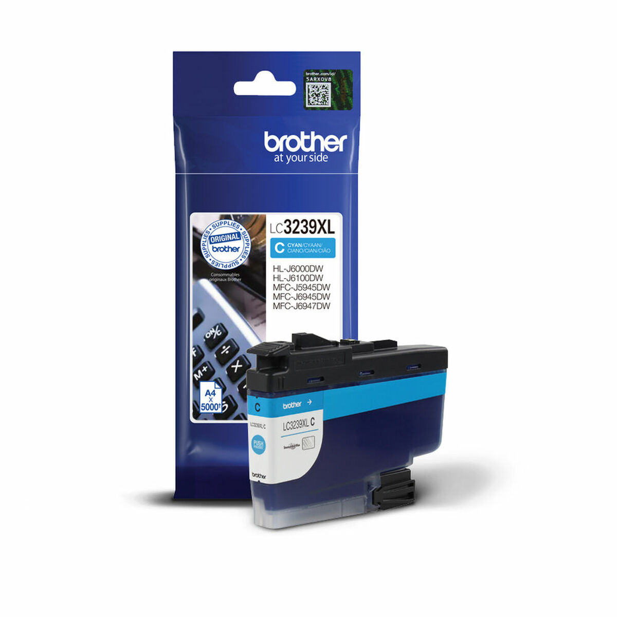 Картридж с оригинальными чернилами Brother LC3239XLC