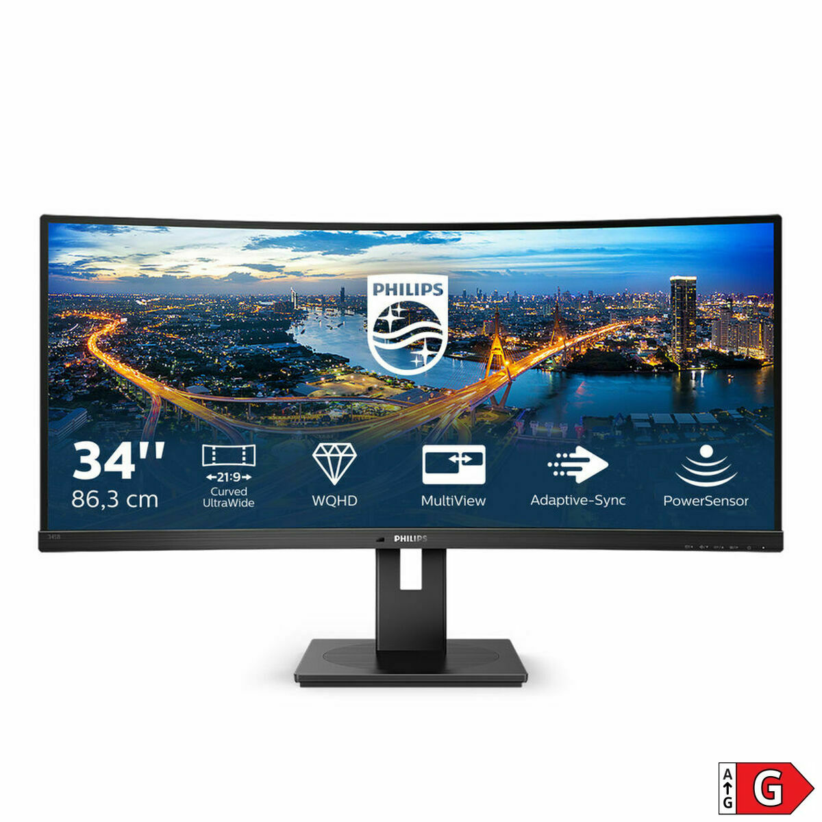 Монитор Philips 345B1C/00 34 LED VA LCD Flicker free 50-60  Hz-2