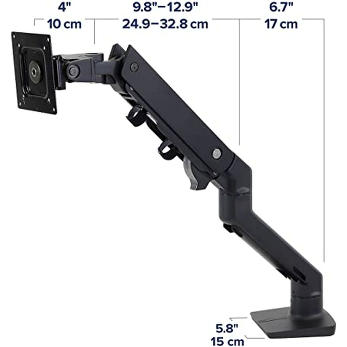 Настольная подставка для экрана Ergotron 45-647-224 Чёрный-3