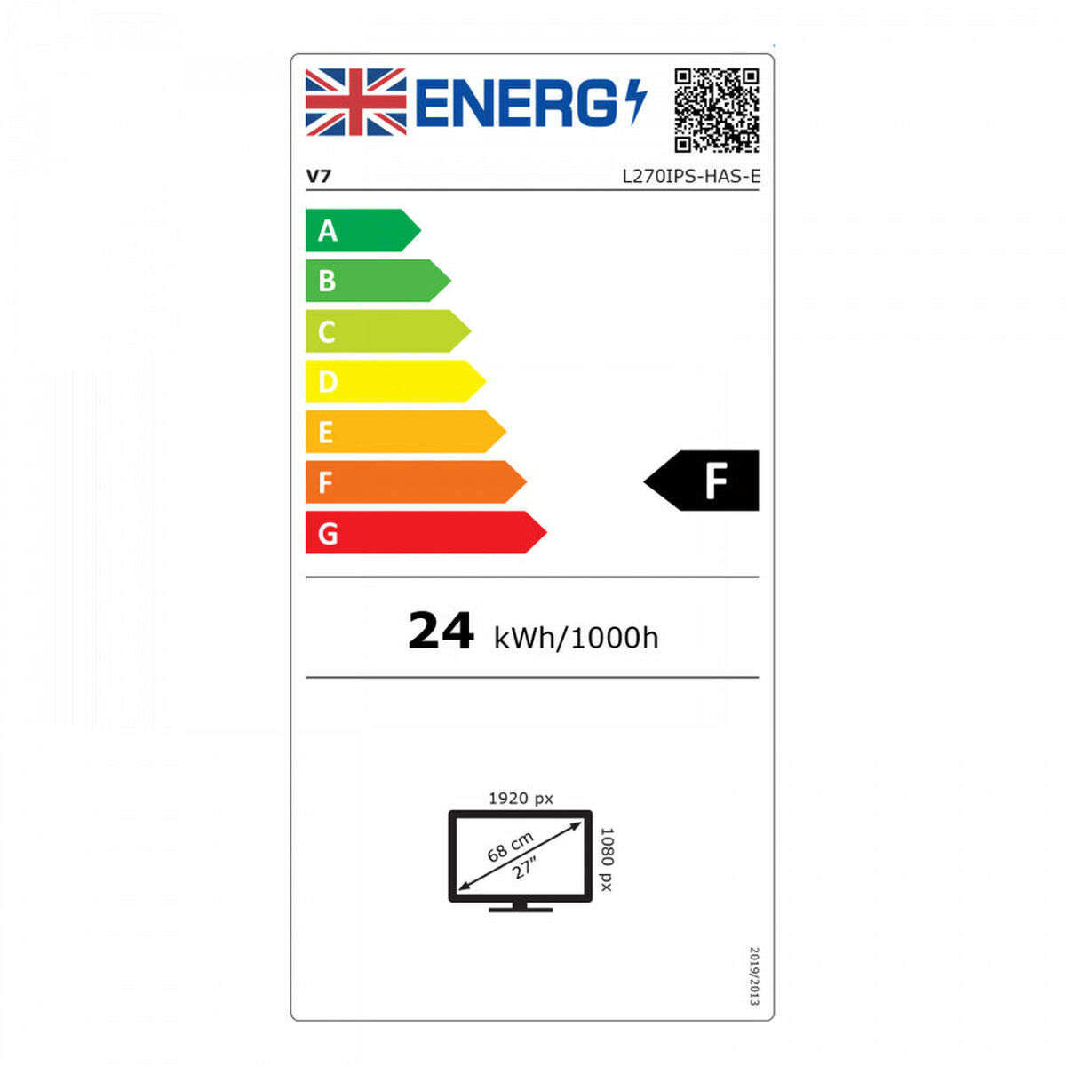 Монитор V7 L270IPS-HAS-E 27 IPS LED 27-3