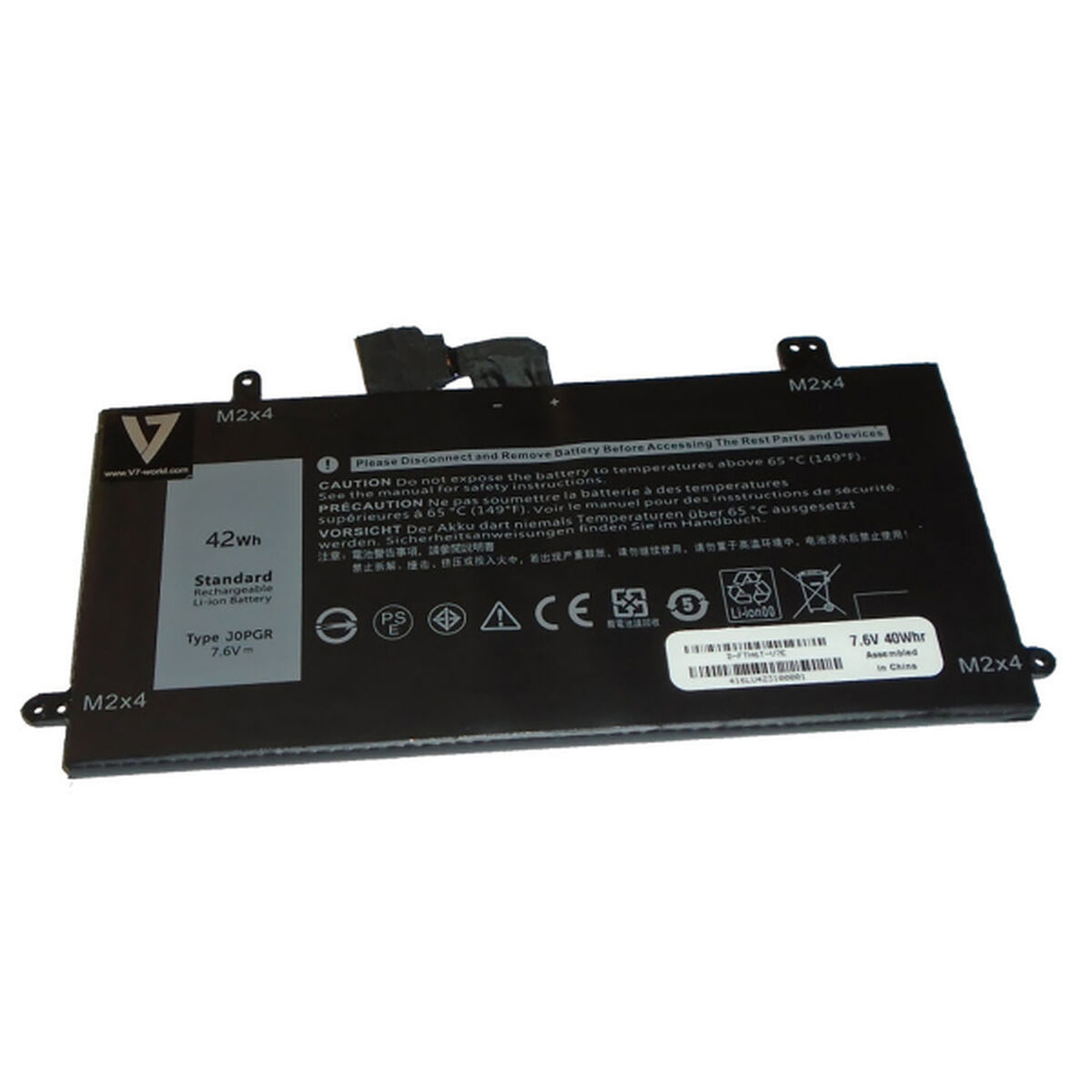 Батарея для ноутбука V7 D-FTH6T-V7E Чёрный 5250 mAh-2
