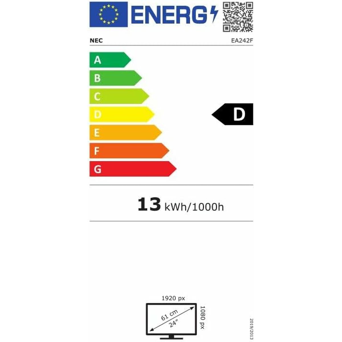 Монитор NEC 60005032 Full HD 23,8 60 Hz-2
