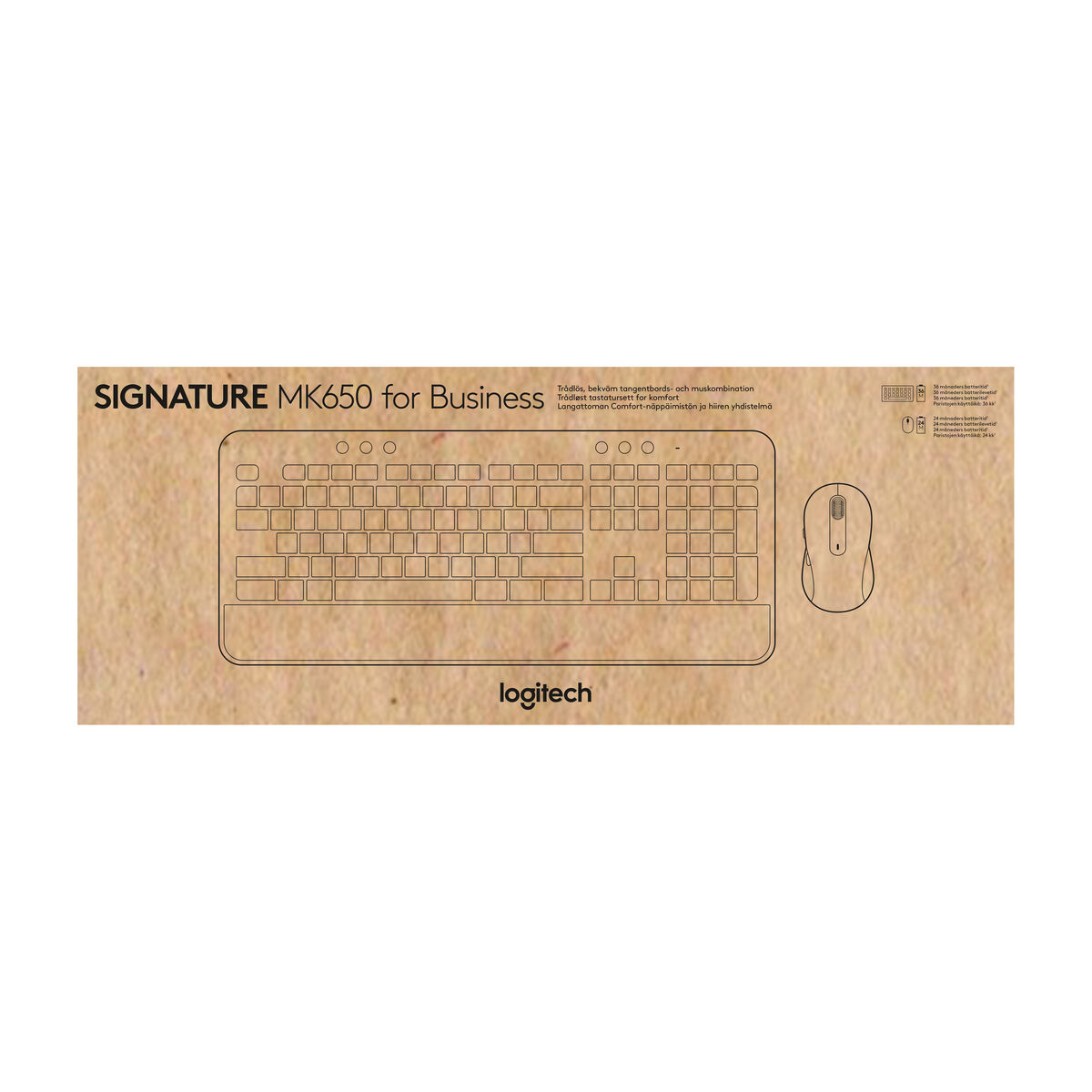 Клавиатура и беспроводная мышь Logitech MK650 Серый QWERTY-7