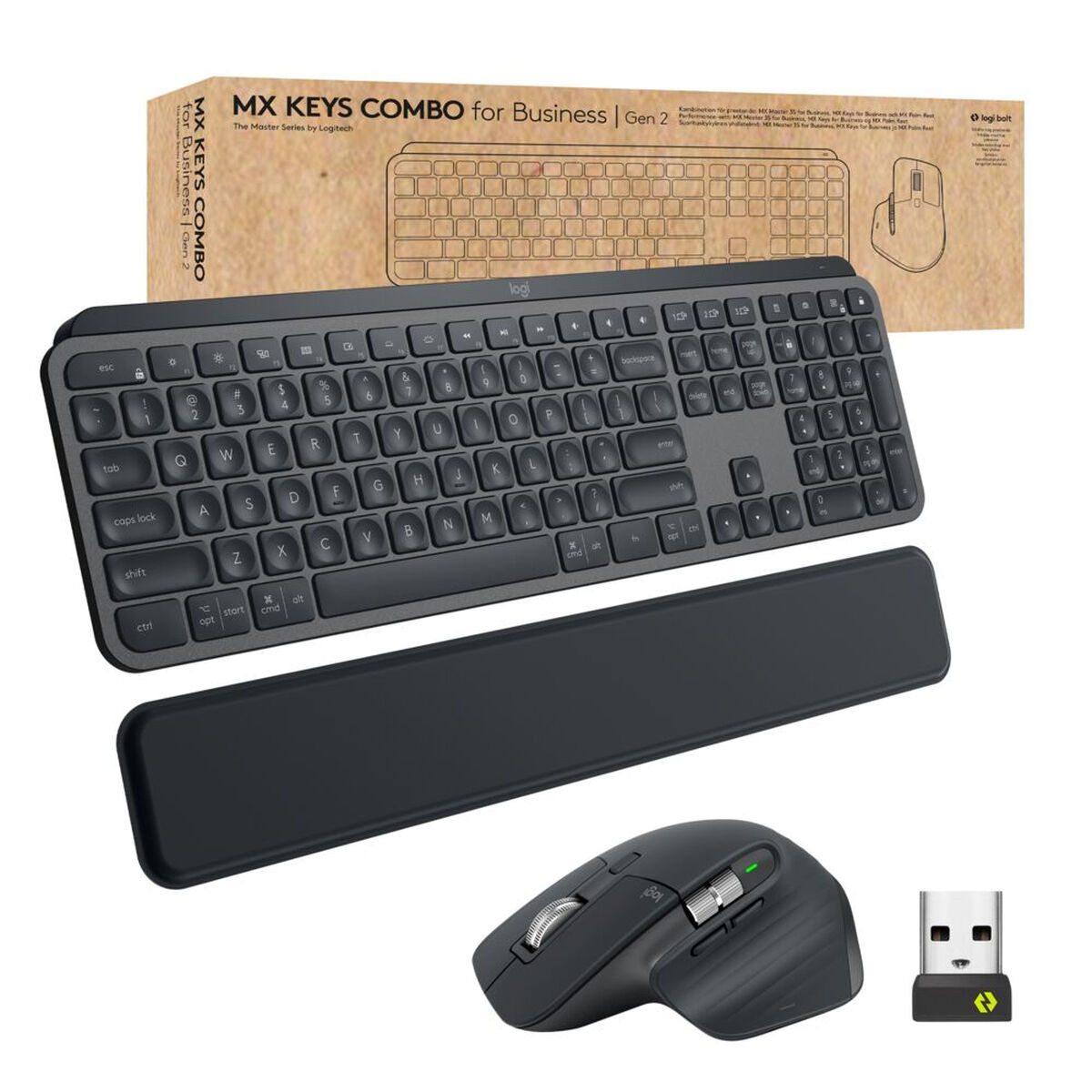 Клавиатура и беспроводная мышь Logitech 920-010930 Испанская Qwerty