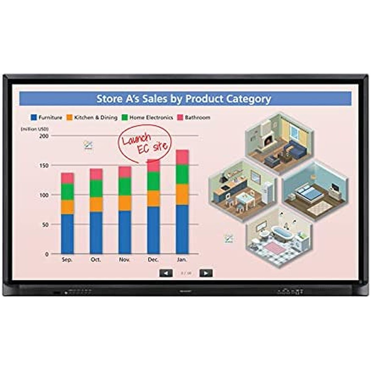 Монитор Videowall NEC PN-70HC1E 3840 x 2160 px 70 LCD-4