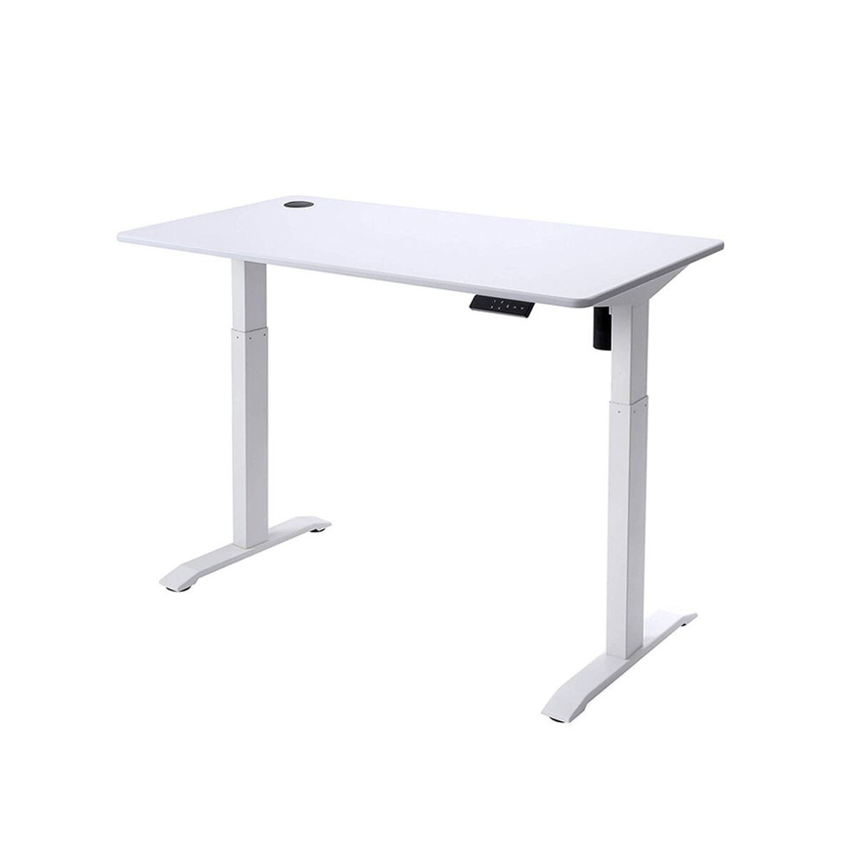 Escritorio de fábrica urbana EED25UF Blanco acero inoxidable 118 x 60 cm