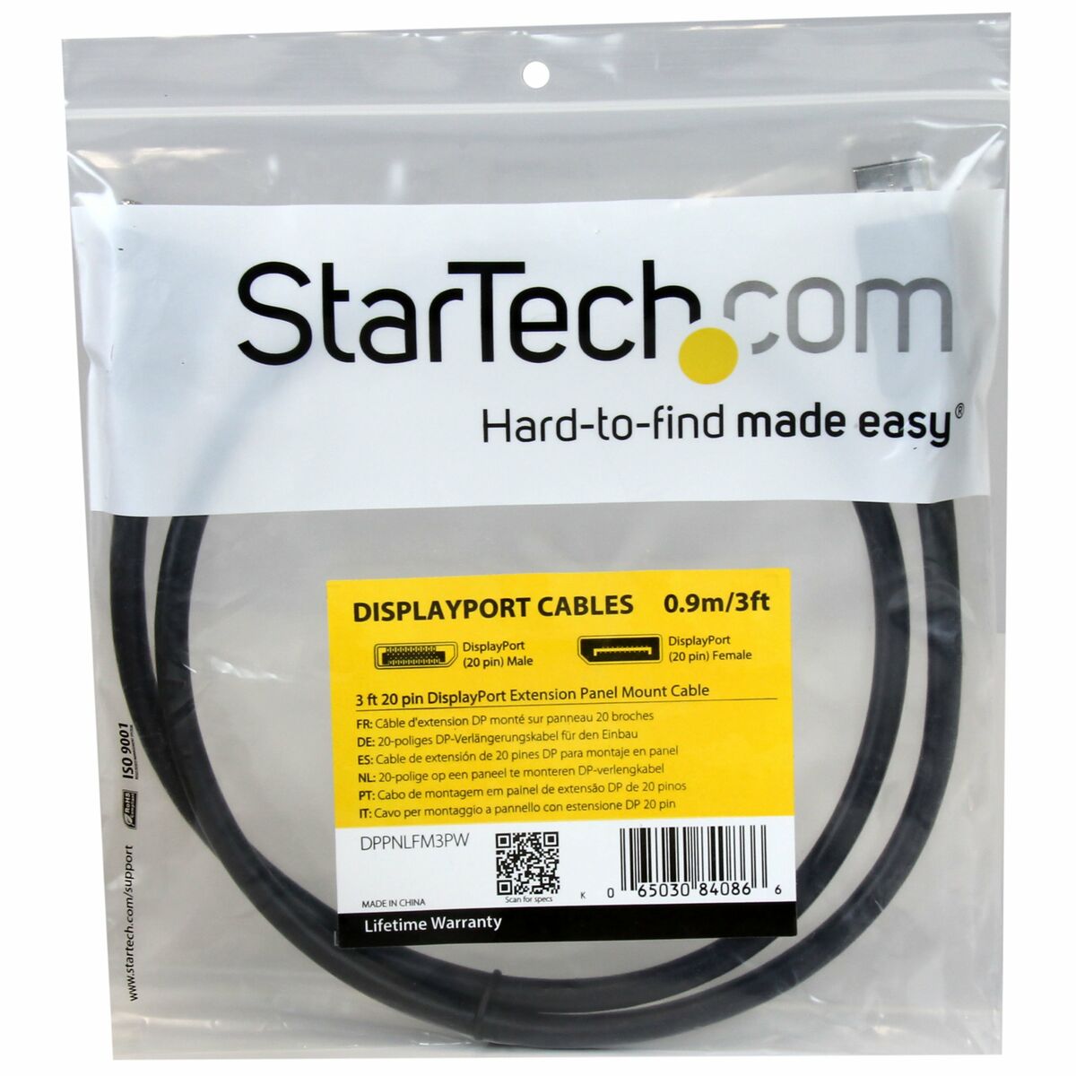 Кабель Displayport Startech DPPNLFM3PW-2