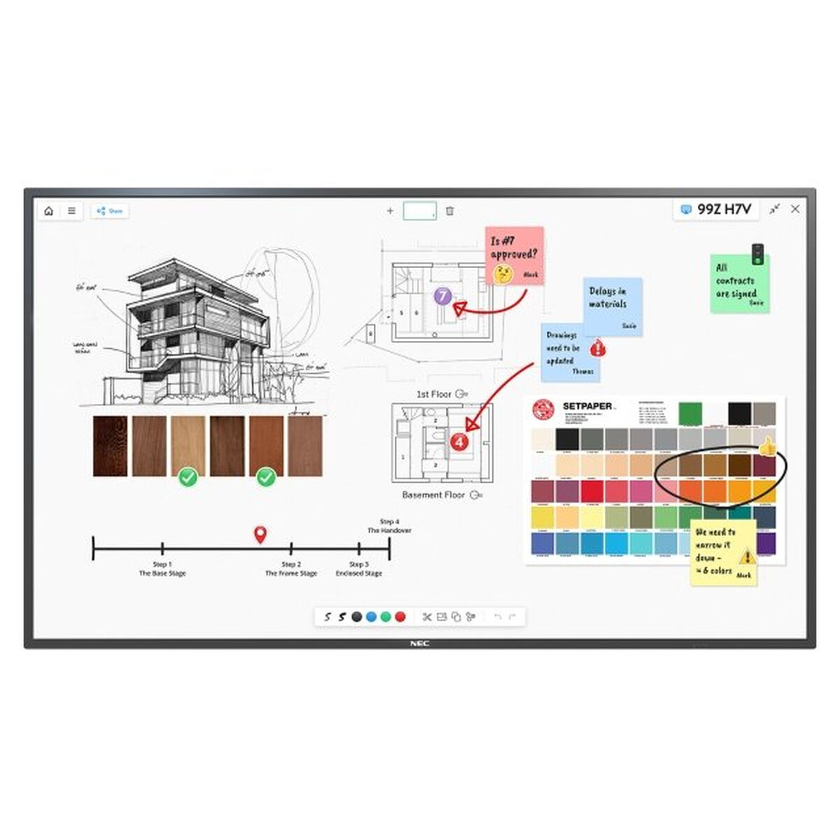 Монитор Videowall NEC M551 IGB 4K Ultra HD 55-2