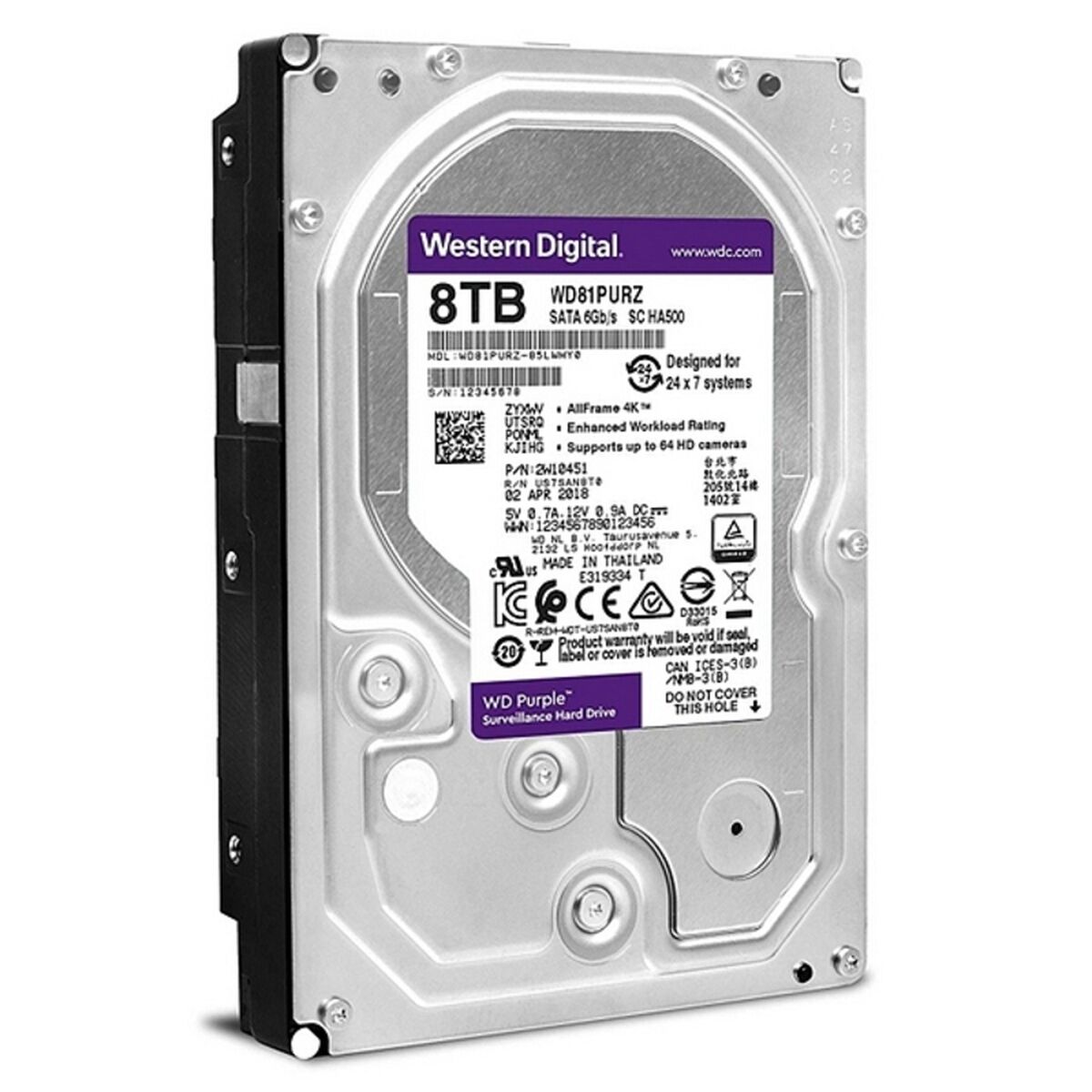 Western Digital硬盘驱动器WD84PURZ 8 TB 3.5 8 TB-2