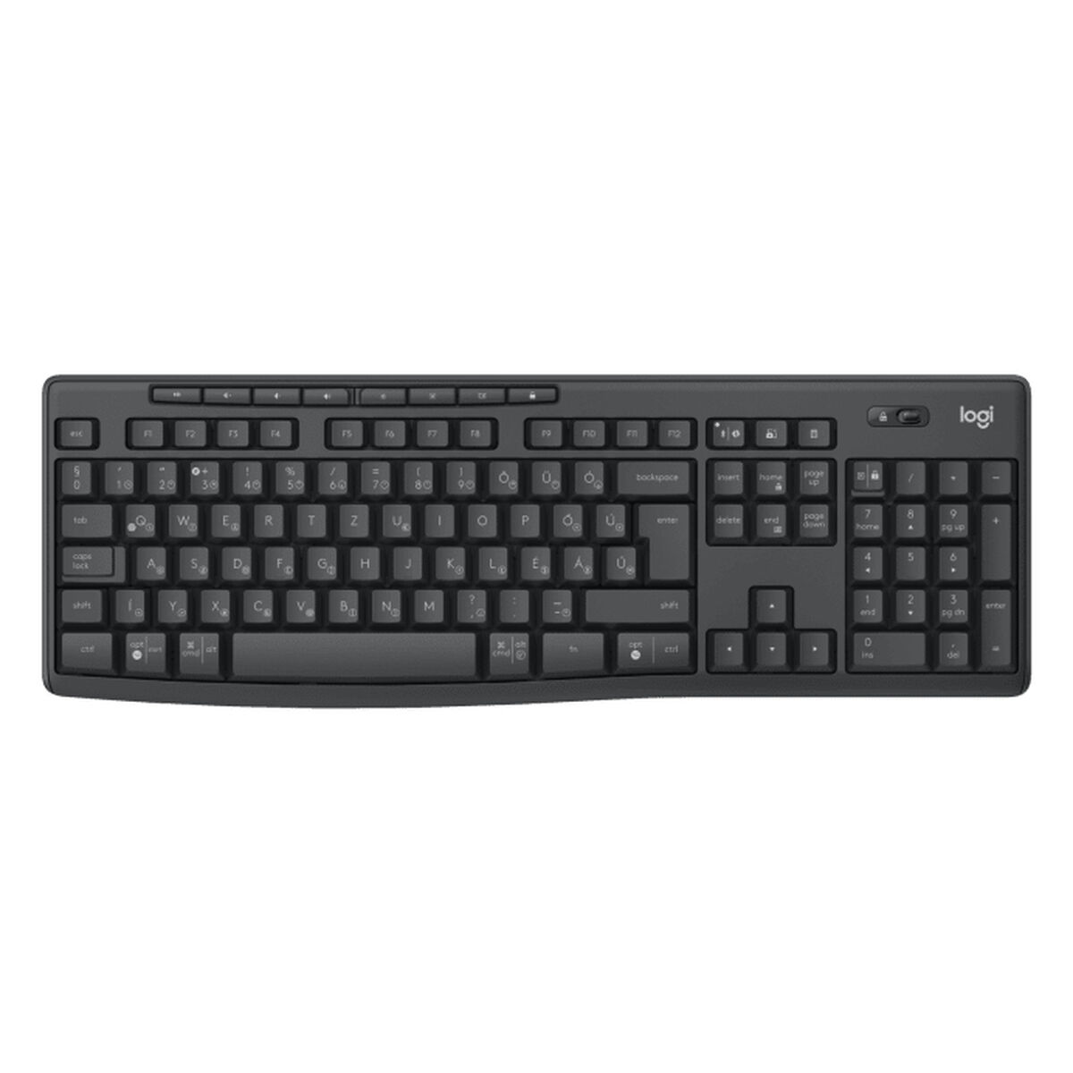 Клавиатура и мышь Logitech MK370 Графитовый Qwerty hebreo-4