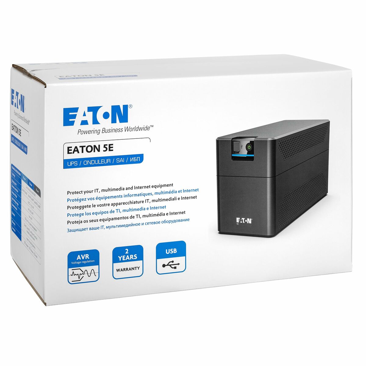 Система бесперебойного питания Интерактивная SAI Eaton 5E Gen2 1200 USB-4