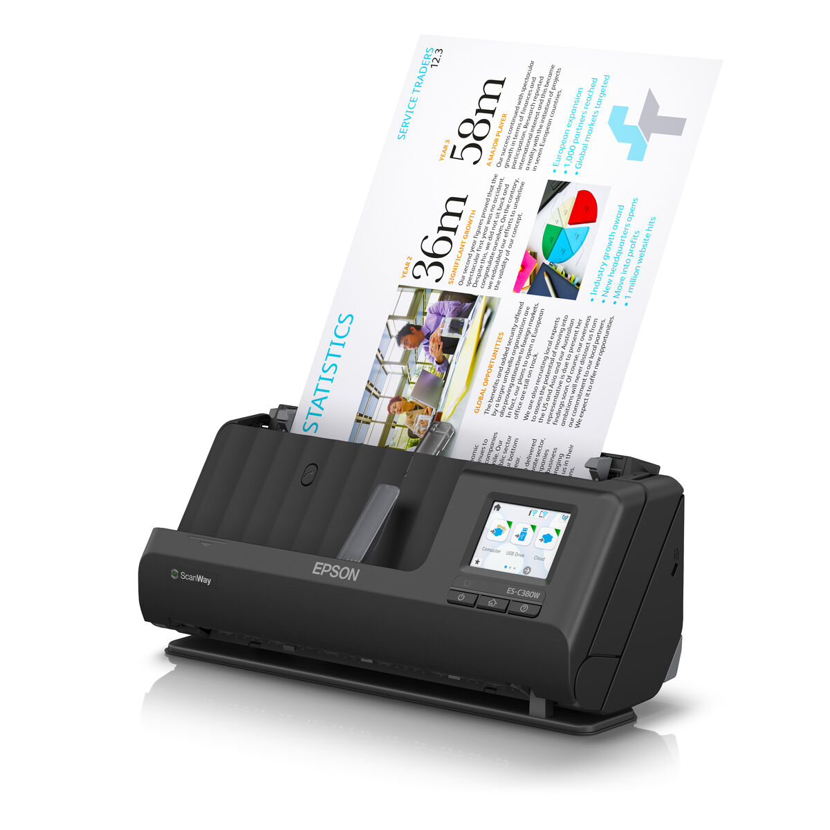 Сканер Epson ES-C380W-3