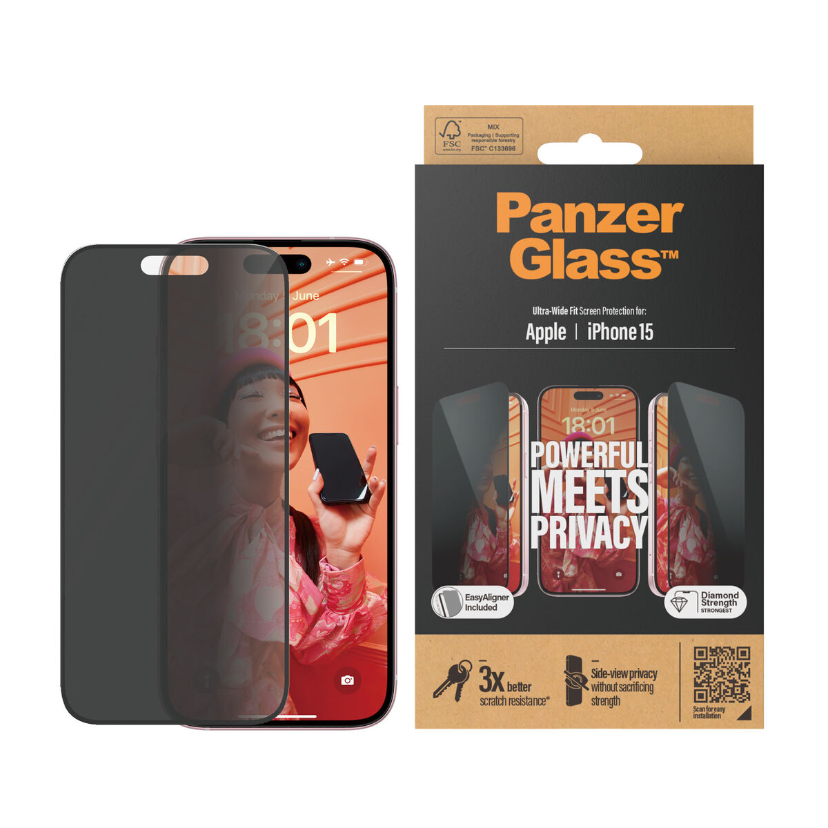 Защита для экрана для телефона Panzer Glass P2809 Apple-3