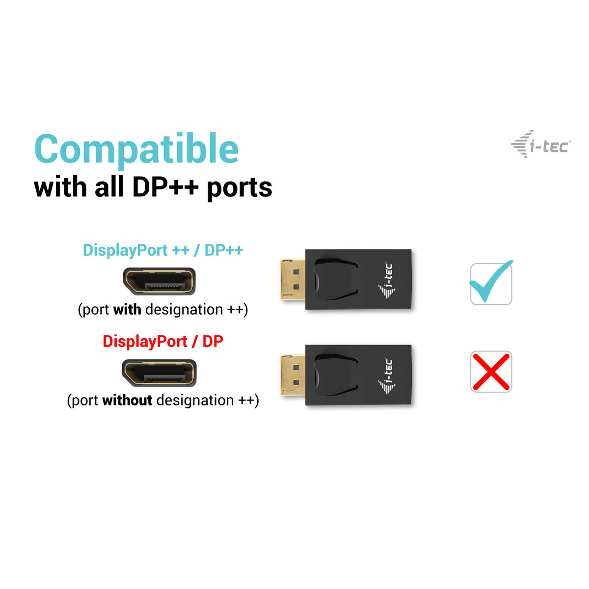 Адаптер Thunderbolt —USB-C i-Tec DP2HDMI4K30HZ-2