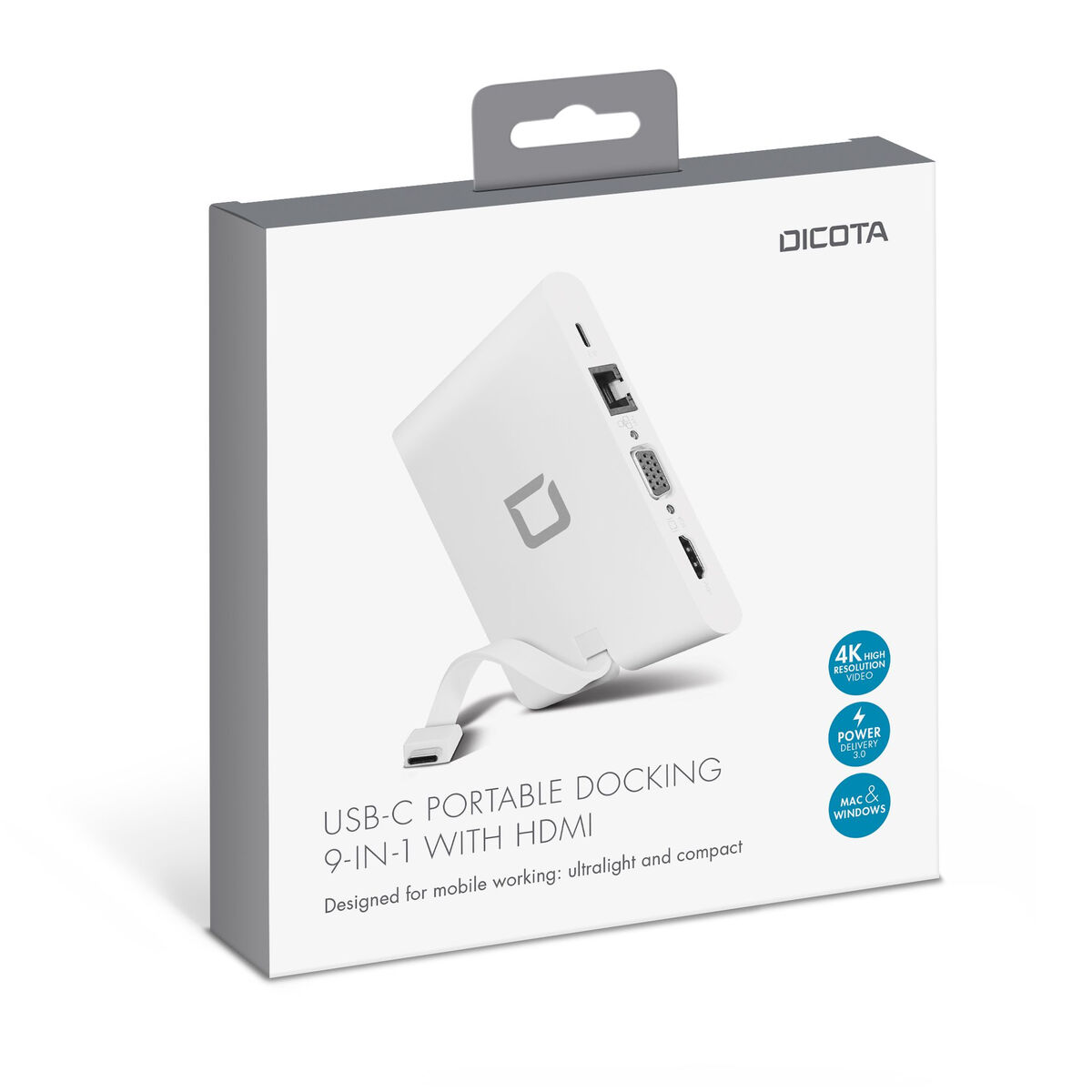 USB-разветвитель Dicota D31729 Белый-3