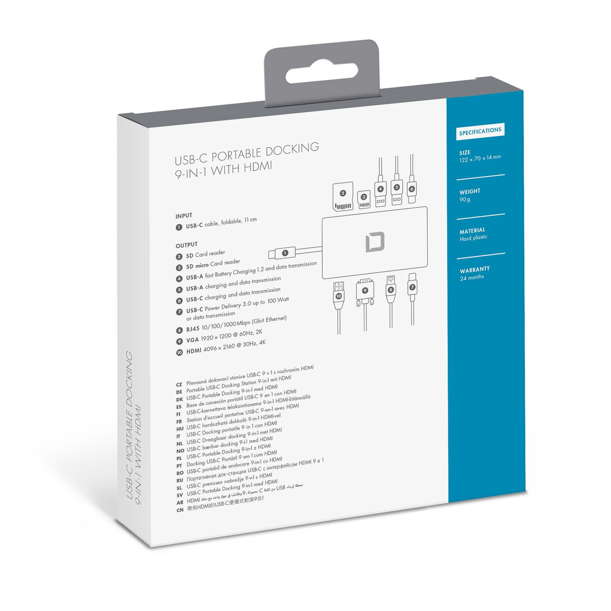USB-разветвитель Dicota D31729 Белый-4