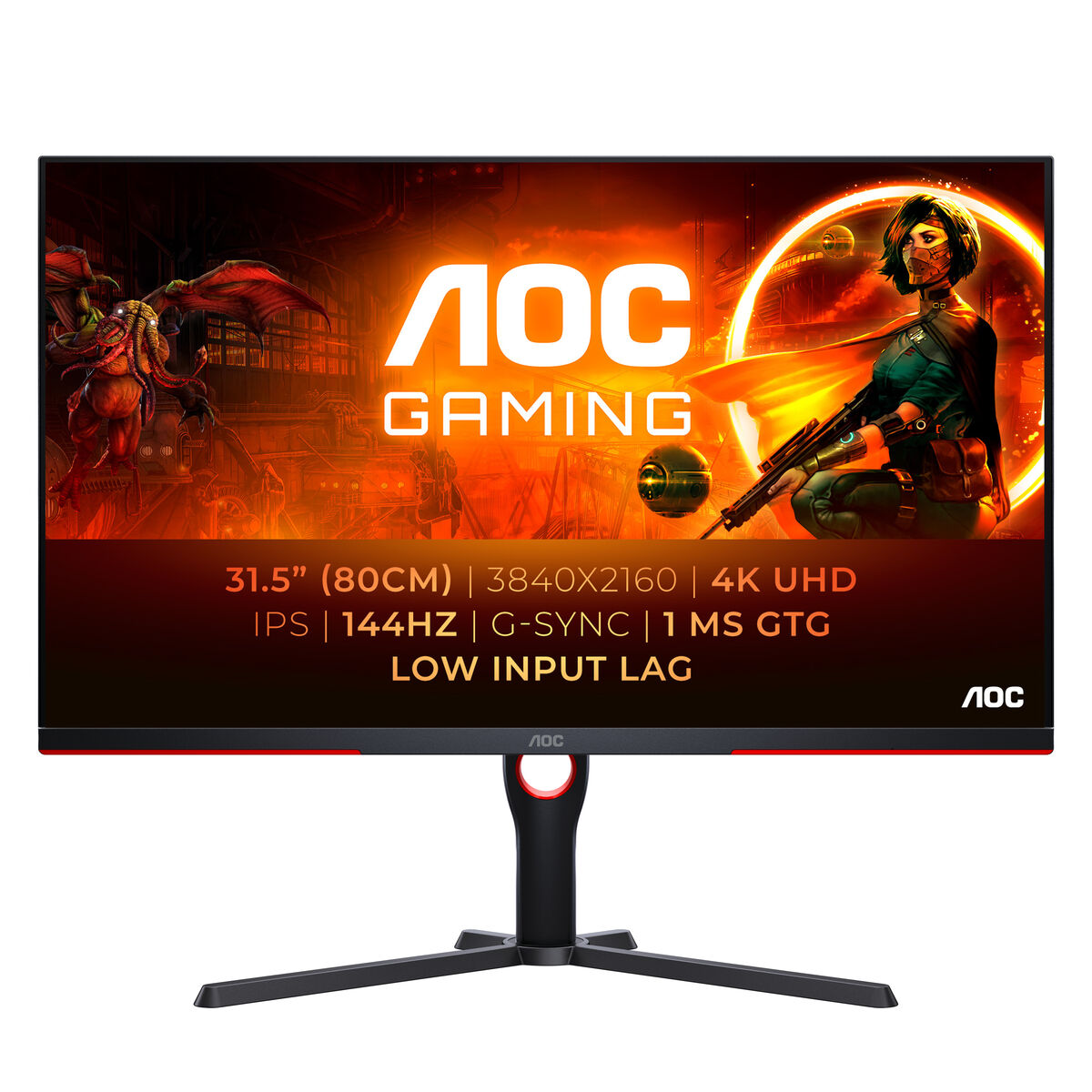 Игровой монитор AOC U32G3X/BK 4K Ultra HD 32 144 Hz-3